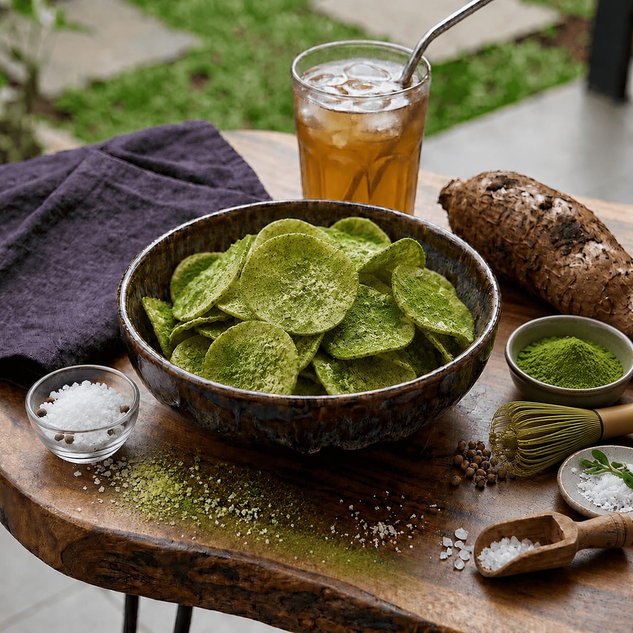 Keripik Singkong Matcha